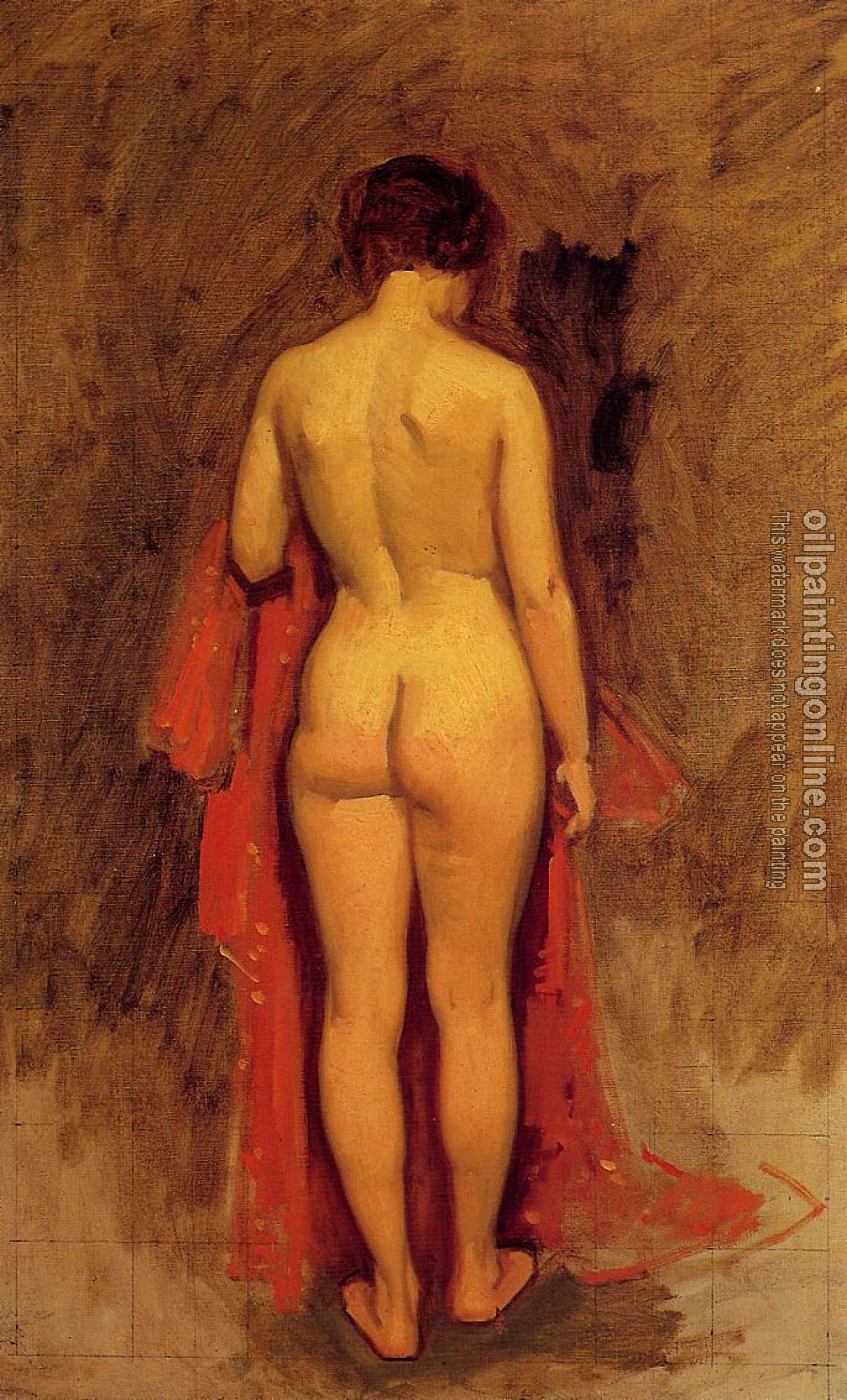 Frank Duveneck - Nude Standing